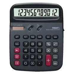 Calculadora Truly 836 Grande 12 Dígitos - Gris
