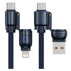 Cable G-Tide Bullet Power WC155-5 USB/USB-C/Lightning 1.5 Metros - Azul