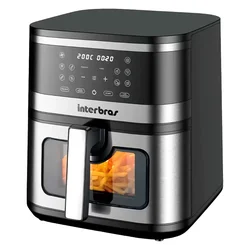 Fritadeira Eléctrica Interbras Air Fryer S30BR 8L 1700W 110V - Negro