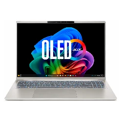 Notebook Acer Swift Go 16 AI Intel Core Ultra 5-322 16GB RAM 512GB SSD Pantalla 16" WQXGA OLED Windows 11 Inglés Plateado - SFG16-I71T-51LC