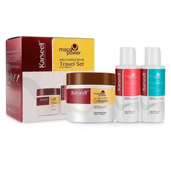 Kit Karseell Mini Travel Máscara Capilar + Shampoo + Acondicionador