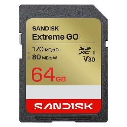 Tarjeta de Memoria SD SanDisk Extreme Go 64GB 170Mbs - SDSDXGN-064G-GNCIN
