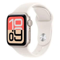 Apple Watch SE 3 2025 MEH34LW/A Parlante Aluminio 40mm Estelar - Esportiva Estelar S/M