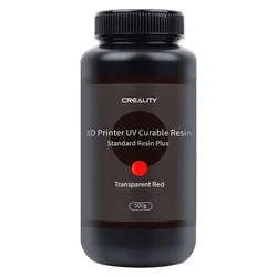 Resina Creality Standard LCD Plus 500g para Impresora 3D - Transparente Rojo