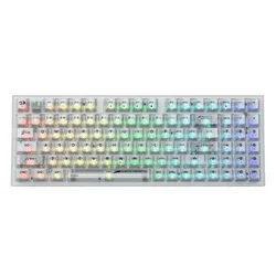 Teclado Gamer Redragon Irelia Pro K658CT-RGB-PRO Inalámbrico - Transparente