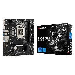 Placa Madre Biostar H610MH DDR4 Socket LGA 1700 Chipset H610 Micro ATX