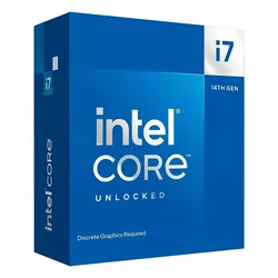 Procesador Intel Core i7-14700KF Socket LGA 1700 20 Core 28 Threads 3.4GHz y 5.6GHz Turbo Cache 33MB