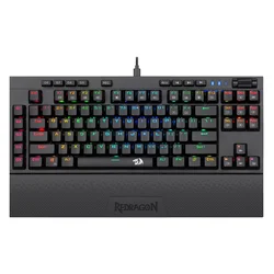 Teclado Gamer Redragon Broadsward K588RGB Switch Red - Negro