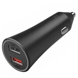 Cargador Para Auto Xiaomi Mi CC06ZM USB 37W - Negro