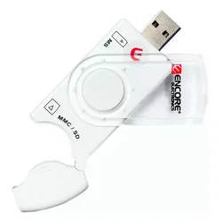 Leitor de Tarjeta de Memoria Encore ENUCR-3 USB 2.0 40 en 1 - Blanco