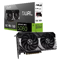 Placa de Video ASUS Dual Advanced Edition OC NVIDIA GeForce RTX-5060 8GB GDDR7 - DUAL-RTX5060-08G-A