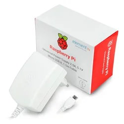 Fuente para Raspberry Pi - Blanco (Sin Parlante)