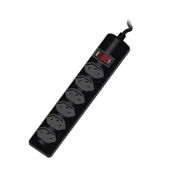 Filtro de Linha Satellite A-R04 6 Enchufes - Negro (Estándar Brasil)