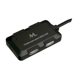 Hub USB Mtek HB8102B 4 Puertos - Negro