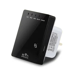 Router Wireless-N Mini Router WR02 WiFi 2.4 GHz 300 Mbps Bivolt - Negro