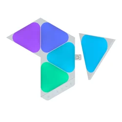Painel LED Nanoleaf Shapes Triângulos Mini Smarter Kit NL48-5017TW-5PK RGB - 5 Paneles