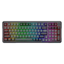 Teclado Gamer Redragon K688GB RGB PRO Bragi Pro Inalámbrico Inglés - Negro