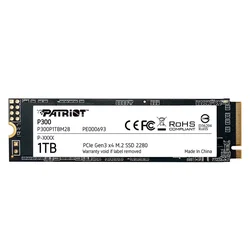 SSD M.2 Patriot 1TB NVME PCI-E - P300P1TBM28