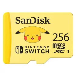 Tarjeta de Memoria Micro SD SanDisk Nintendo Switch 256GB 100Mbs - SDSQXAO-256G-GN6ZK