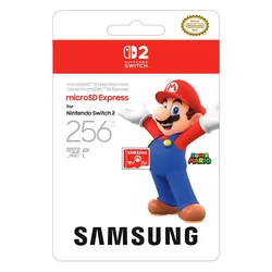 Tarjeta de Memoria Micro SD Samsung Express Nintendo Switch 2 256GB 800Mbs
