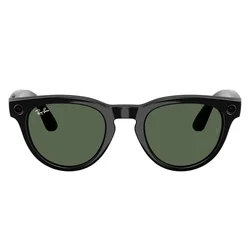 Anteojos de Sol Ray-Ban Meta Headliner RW4013 WiFi Meta IA 32GB - Negro Brilhante Lente Verde