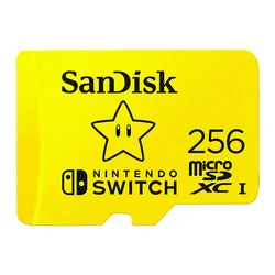 Tarjeta de Memoria Micro SD SanDisk Nintendo Switch 256GB 100Mbs - SDSQXAO-256G-GNCZN