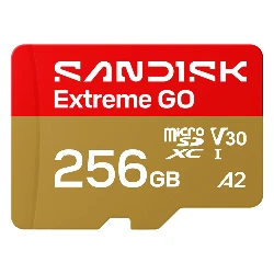 Tarjeta de Memoria Micro SD SanDisk Extreme GO 256GB 240Mbs - SDSQXGN-256G-GN6MN