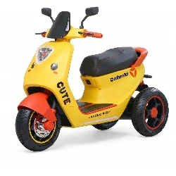 Triciclo Eléctrico Yadea-Kids Dafunki-1 Ride-On 12V 6Km - Amarillo y Naranja