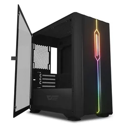 Gabinete Gamer Darkflash DLM23 Mid Tower - Negro (Parlante Danificada)