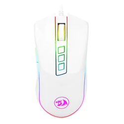 Mouse Gamer Redragon Cobra M711W RGB 10000 DPI USB - Blanco
