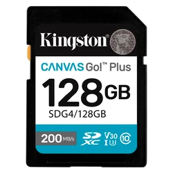 Tarjeta de Memoria SD Kingston Canvas Go Plus 128GB 200Mbs - SDG4/128GB