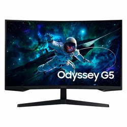 Monitor Gamer Samsung Odyssey G5 LS32CG552EN 32" Quad HD Curvo 165Hz HDMI - Negro