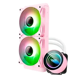 Water Cooler para Procesador DarkFlash Twister DX240 V2 ARGB - Rosa