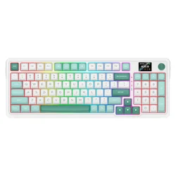 Teclado Gamer Redragon Galatin Pro K719WGB RGB Inalámbrico - Blanco