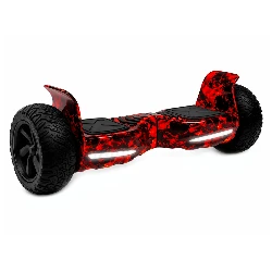 Scooter Eléctrico Interbras 8.5" OFF Road Bluetooth LED - Rojo Fogo