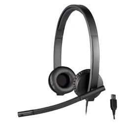 Headset Logitech H570E 981-000574 USB - Negro