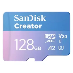 Tarjeta de Memoria Micro SD SanDisk Creator 128GB 190Mbs - SDSQXAA-128G-GN6MS