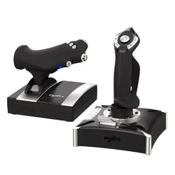 Joystick y Acelerador PXN 2119 Pro para PC / PS4 / Xbox One / Xbox Series - Negro