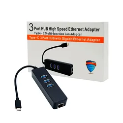 Cable Adaptador HLD USB-C para RJ45/USB 3.0