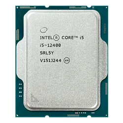 Procesador Intel Core i5-12400 OEM Socket 1700 6 Core 12 Threads 2.5GHz y 4.4GHz Turbo Cache 18MB