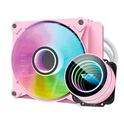 Water Cooler para Procesador Aigo darkFlash Twister DX120 V2.6 RGB - Rosa