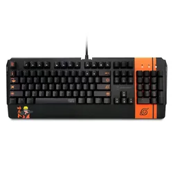 Teclado Gamer Checkpoint KX-500 Naruto Leaf Ninja NA-KB-1001 RGB - Negro