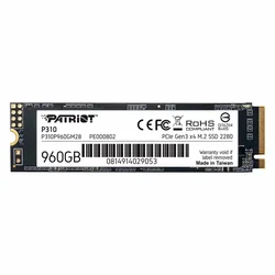 SSD M.2 Patriot 960GB NVMe PCIe Gen 3 - P310P960GM28
