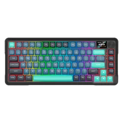 Teclado Gamer Redragon K724GBG RGB Pro Behemoth Pro Inalámbrico Inglés - Negro