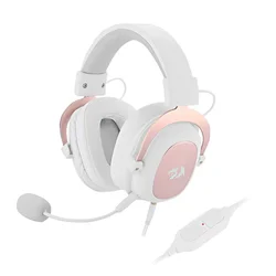 Headset Gamer Redragon Zeus 2 H510W USB - Blanco