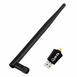 Adaptador WiFi Quanta QTAA600 USB 600Mbps - Negro