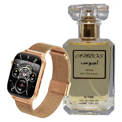 Smartwatch G-Tide S6 Pro + Perfume AM Unisex - Dorado