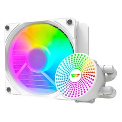 Water Cooler para Procesador Aigo darkFlash Radiant DC120 ARGB - Blanco