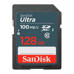 Tarjeta de Memoria SD C10 Sandisk Secure Digital 128GB 100MB/s - SDSDUNR-128G-GN3IN