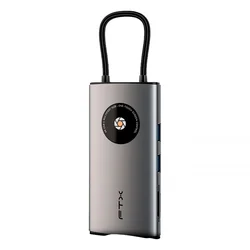 Adaptador Hub FTX HUBL3-AG 8 en 1 - Gris